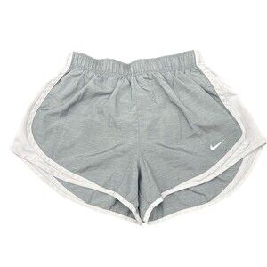 Nike Women’s Dri -Fit GRAY Tempo Running Shorts Elastic Waist Drawstring Sz M